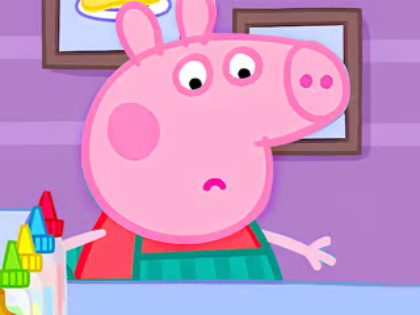 Trò chơi Câu đố ghép hình: Bánh xèo lạ mắt Peppa Pig  trực tuyến