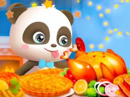 Trò chơi Trò Chơi Ghép Hình: Lễ Tạ Ơn Gấu Trúc Nhỏ  trực tuyến