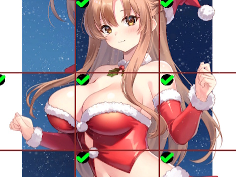 Trò chơi Câu đố về những cô gái trong anime mặc váy đỏ  trực tuyến
