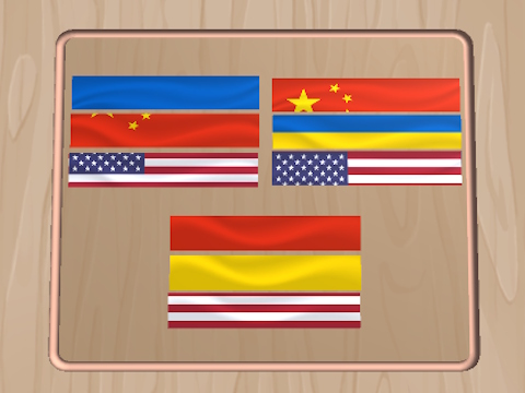 Trò chơi Flag Puzzle Jam: Thu thập cờ  trực tuyến