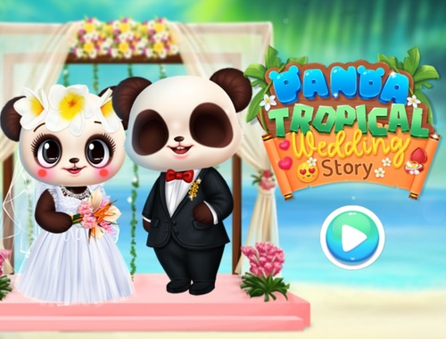 Trò chơi Câu chuyện đám cưới nhiệt đới Panda  trực tuyến
