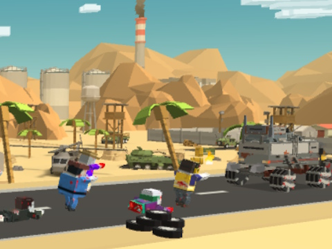 Trò chơi Zombie Derby Pixel sống sót  trực tuyến