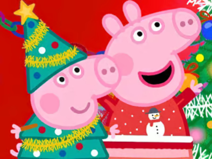 Trò chơi Câu đố ghép hình: Chuẩn bị Giáng sinh cho lợn Peppa  trực tuyến