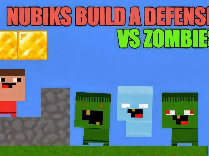 Trò chơi Nubiks Xây dựng Phòng thủ Vs Zombies  trực tuyến