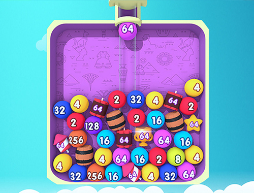 Trò chơi Hợp nhất bong bóng 2048  trực tuyến