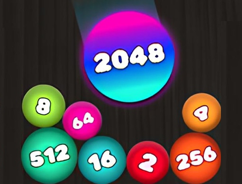 Trò chơi Câu đố 2048: Nối các quả bóng  trực tuyến