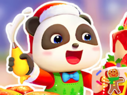 Trò chơi Pigsaw Puzzle: Baby Panda Christmas Chef  trực tuyến