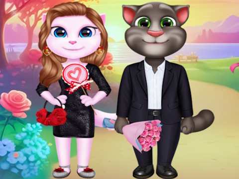 Trò chơi Kitty cặp đôi đáng yêu Valentine  trực tuyến