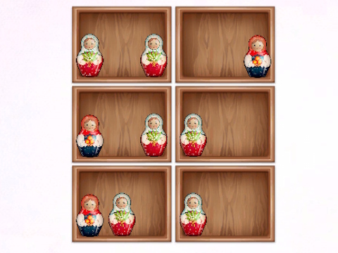 Trò chơi Sắp xếp theo kệ Matryoshka!  trực tuyến