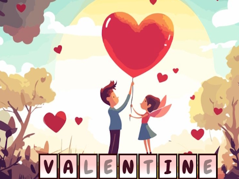 Trò chơi Alphawords ẩn của Valentine  trực tuyến