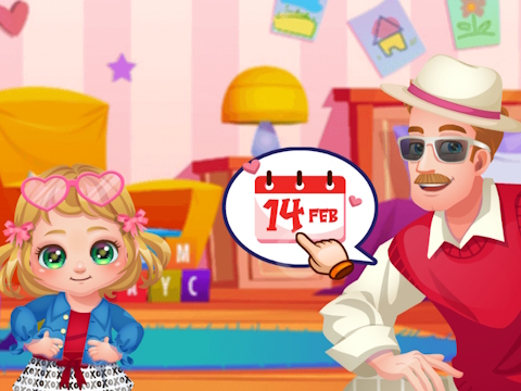 Trò chơi Baby Cathy Ep43: Ngày tình yêu  trực tuyến