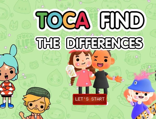 Trò chơi Toca tìm thấy sự khác biệt  trực tuyến
