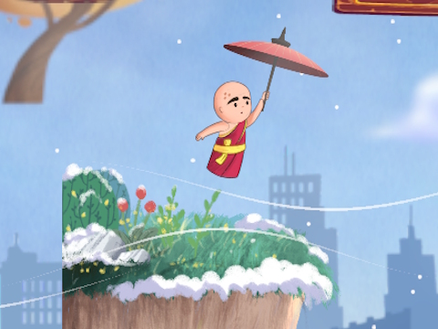 Trò chơi Bay đi Monk  trực tuyến