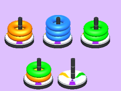 Trò chơi Vòng màu hoop stack  trực tuyến