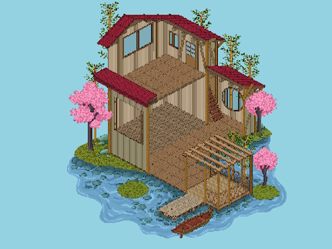 Trò chơi Nhà Pixel  trực tuyến