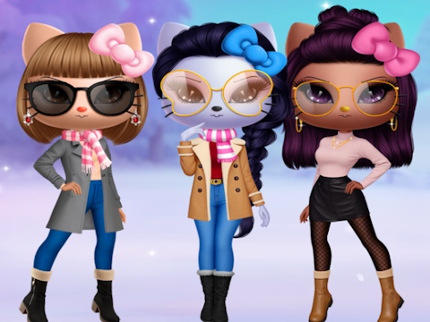 Trò chơi Kitty Squad Winter Dress Up trực tuyến