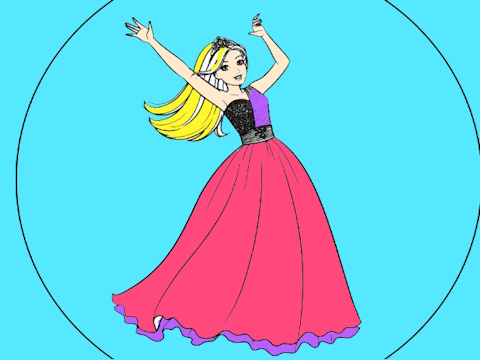 Trò chơi Sách tô màu Barbie  trực tuyến