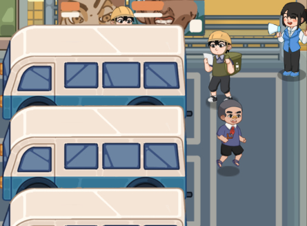 Trò chơi Mart puzzle bus mứt  trực tuyến