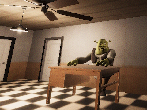 Trò chơi 5 đêm tại Green Head Monster  trực tuyến