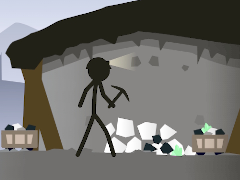 Trò chơi Stickman Mining Simulator trực tuyến