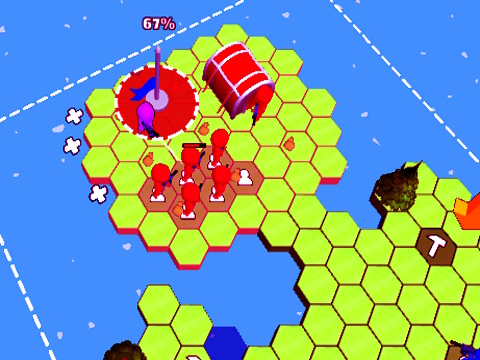 Trò chơi Ngói Hex World: Red vs Blue  trực tuyến