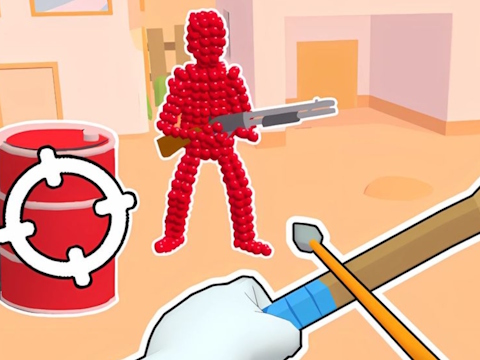 Trò chơi Stickman Archer: Bắn mũi tên vào màu đỏ  trực tuyến