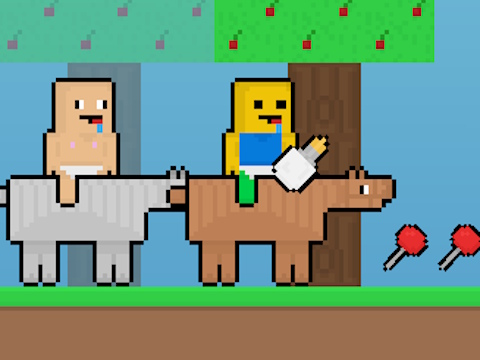 Trò chơi Baby Noob vs Baby Obby Horse trực tuyến