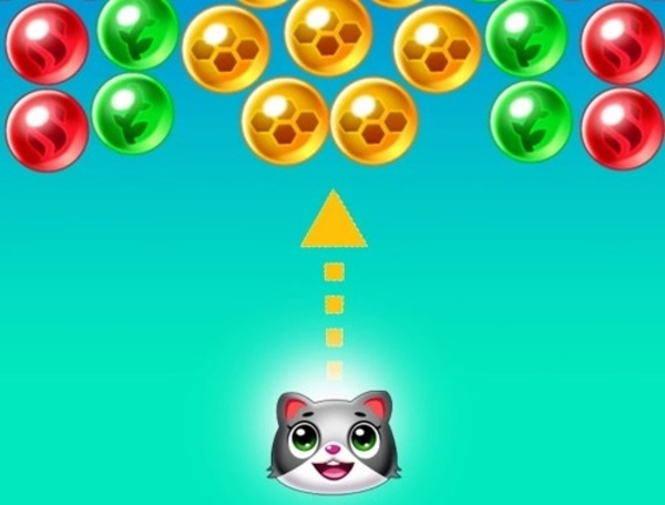 Trò chơi Saving the Cat Bubble Shooter  trực tuyến