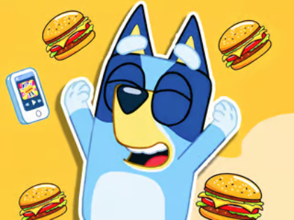 Trò chơi Jigsaw Puzzle: Burger Dog Bluey trực tuyến