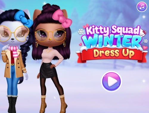 Trò chơi Kitty Squad Winter Dress Up  trực tuyến