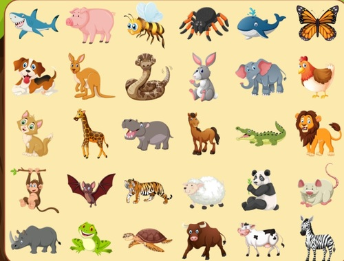 Trò chơi Khám phá động vật  trực tuyến