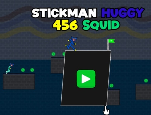 Trò chơi Stickman Huggy 456 Squid  trực tuyến