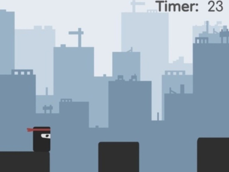 Trò chơi Ninja trên sân thượng  trực tuyến