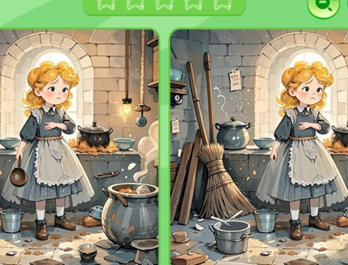 Trò chơi Tìm sự khác biệt: Cinderella  trực tuyến