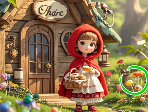 Trò chơi Tìm sự khác biệt: Granny Wolf  trực tuyến