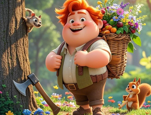 Trò chơi Tìm sự khác biệt: Woodcutter trung thực  trực tuyến