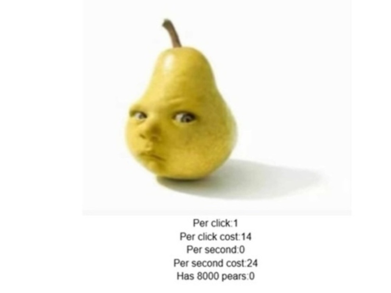 Trò chơi Em bé pear clicker  trực tuyến