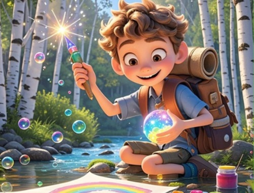 Trò chơi Tìm sự khác biệt: Bàn chải ma thuật  trực tuyến