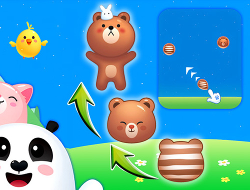 Trò chơi Hợp nhất động vật: game bắn súng bong bóng  trực tuyến