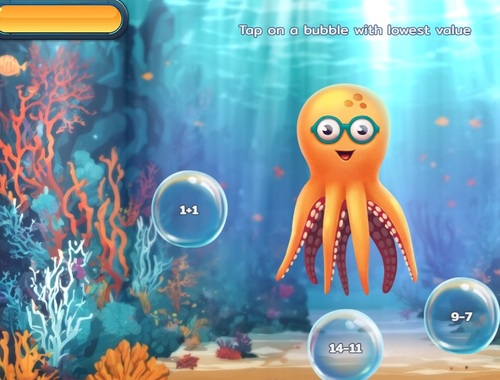 Trò chơi Bubble Math lặn  trực tuyến