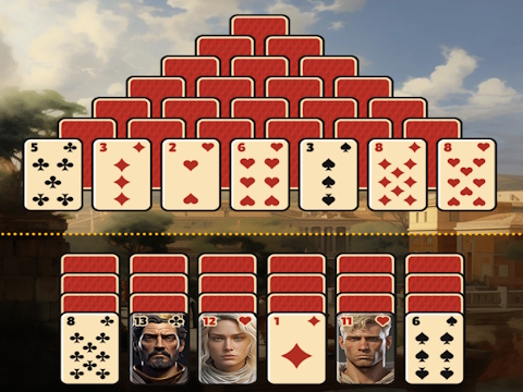 Trò chơi Kim tự tháp Solitaire Rome cổ đại  trực tuyến