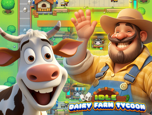 Trò chơi Tycoon trang trại bò sữa nhàn rỗi  trực tuyến