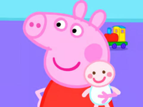 Trò chơi Pigsaw Puzzle: Peppa Pig Em bé mới  trực tuyến