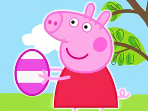 Trò chơi Pigsaw Puzzle: Peppa Pig Easter Trứng  trực tuyến