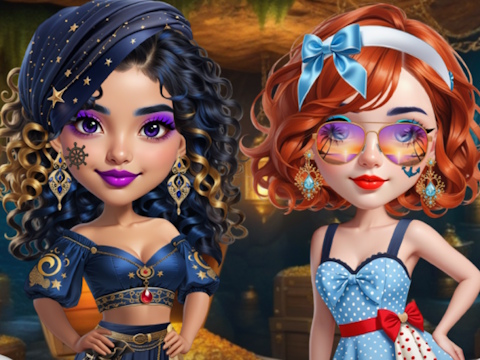 Trò chơi Thủy thủ Chic vs Pirate Charm  trực tuyến