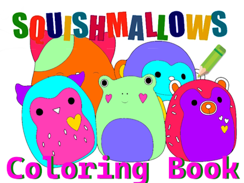 Trò chơi Squishmallow Sách tô màu trực tuyến