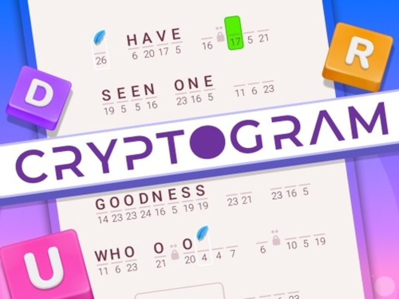 Trò chơi Cryptogram: Câu đố từ não từ trực tuyến