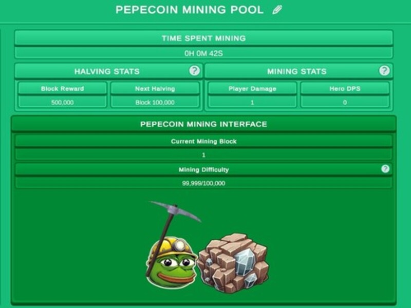 Trò chơi Pepecoin Miner Idle Simulator trực tuyến