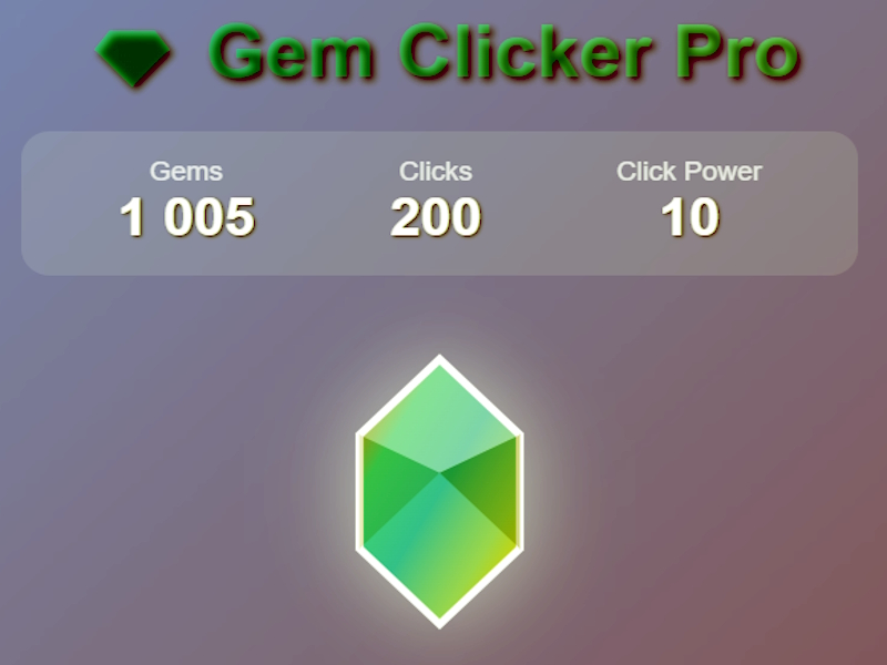 Trò chơi Gem clicker pro trực tuyến