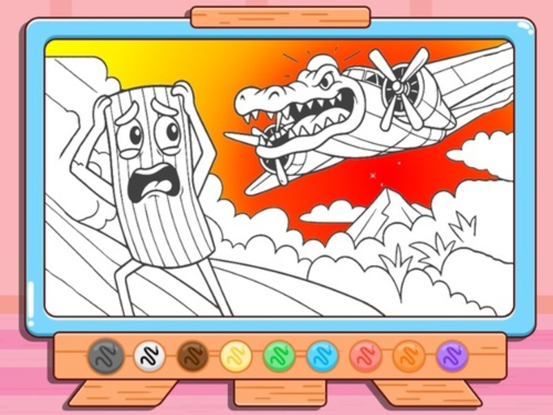 Trò chơi Sách tô màu: Bombardino Crocodilo trực tuyến